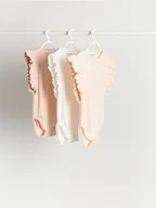 Body dla niemowląt - Reserved - Bawełniane body 3 pack - złamana biel - miniaturka - grafika 1
