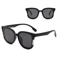 Okulary przeciwsłoneczne - Dziecięce 4-7 lat gumowe okulary przeciwsłoneczne polaryzacyjne POL-JR-60 czarne - miniaturka - grafika 1