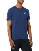 Koszulki męskie - Nike Męski T-shirt Sportswear Club, Midnight Navy/White, 2XL, AR4997-410, xxl AR4997-410 - miniaturka - grafika 1