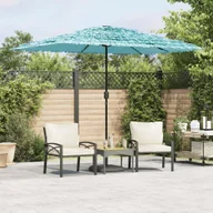 Parasole ogrodowe - Parasol ogrodowy na stalowym słupku, niebieski, 300x200x250 cm Lumarko! - miniaturka - grafika 1