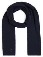 Apaszki i szaliki męskie - Tommy Hilfiger - Szalik męski z dodatkiem kaszmiru, niebieski - miniaturka - grafika 1