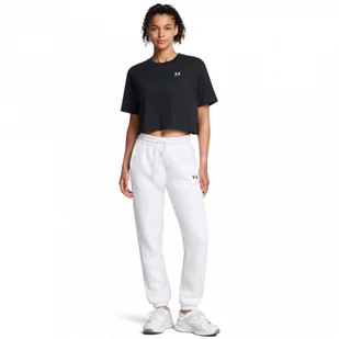 Damskie spodnie treningowe Under Armour UA Armour Fleece Pro Gym Pt - białe - UNDER ARMOUR - Spodnie sportowe damskie - miniaturka - grafika 1