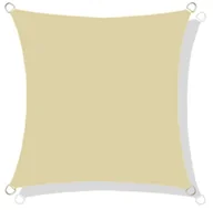 Parasole ogrodowe - Żagiel Przeciwsłoneczny Ogrodowy Wodoodporny 5X5 M Ciemny Beżowy Zacieniacz - miniaturka - grafika 1
