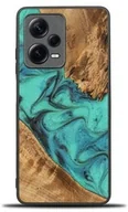 Etui i futerały do telefonów - Bewood Drewniane etui Unique - Turquoise do Xiaomi Redmi Note 12 Pro 5G - miniaturka - grafika 1