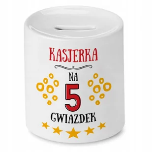 Dla Kasjerki Skarbonka na Urodziny na Prezent z Nadrukiem ze Zdjęciem + Opakowanie na prezent (wzór 02) - Skarbonki - miniaturka - grafika 1