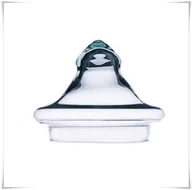 Dekoracje domu - Dekiel szklany, pokrywka D-15 / szkło ekologiczne - miniaturka - grafika 1