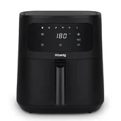 Frytkownice - H.Koenig FRY880 Frytkownica powietrzna, pojemność 8 l, kuchnia do 10 osób, możliwość ściemniania 80-200°C, 5 trybów gotowania, timer 60min, 5 programów, ekran dotykowy - miniaturka - grafika 1