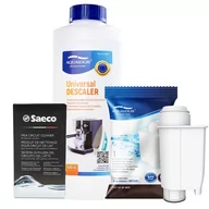 Akcesoria i części do ekspresów do kawy - Zestaw do Ekspresów Gaggia, Filtr AL-Inte+, Odkamieniacz Uniwersalny Aqualogis 1L, Saeco CA6705/60 Środek do Obiegu Mleka - miniaturka - grafika 1
