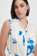 Koszule damskie - Calvin Klein koszula damska kolor biały regular z kołnierzykiem klasycznym - miniaturka - grafika 1