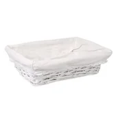 Pozostałe akcesoria do uprawy roślin - Koszyk z materiałem prezentowy biały 35 x 25 x 10 cm - miniaturka - grafika 1