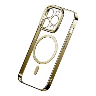 Zestaw Etui Baseus Glitter Magnetic do iPhone 14 Pro (złote) - Etui i futerały do telefonów - miniaturka - grafika 4