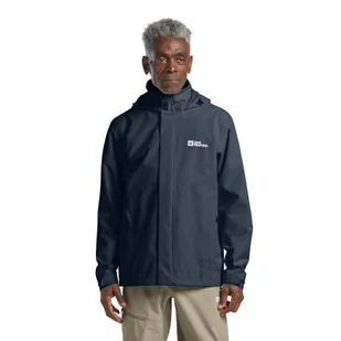 Męska kurtka przeciwdeszczowa Jack Wolfskin TRAILTIME 2L JKT M midnight sky - XXL - Kurtki męskie - miniaturka - grafika 1