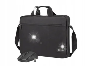 Torba na notebooka Natec Wallaroo 2 Czarna 15,6" + mysz bezprzewodowa - Torby na laptopy - miniaturka - grafika 1