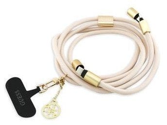 Kabel Guess CBDY 4G Charm USB-C/USB-C 150cm bezowy GUCCUCNY4GDE