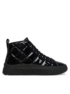Geox Sneakersy J Laquinny J56M3F 000HH C9999 D Czarny - Buty dla dziewczynek - miniaturka - grafika 1