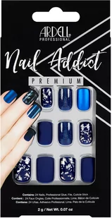 Ardell Nail Addict Premium zestaw zestaw Matte Blue - Sztuczne paznokcie i akcesoria - miniaturka - grafika 1