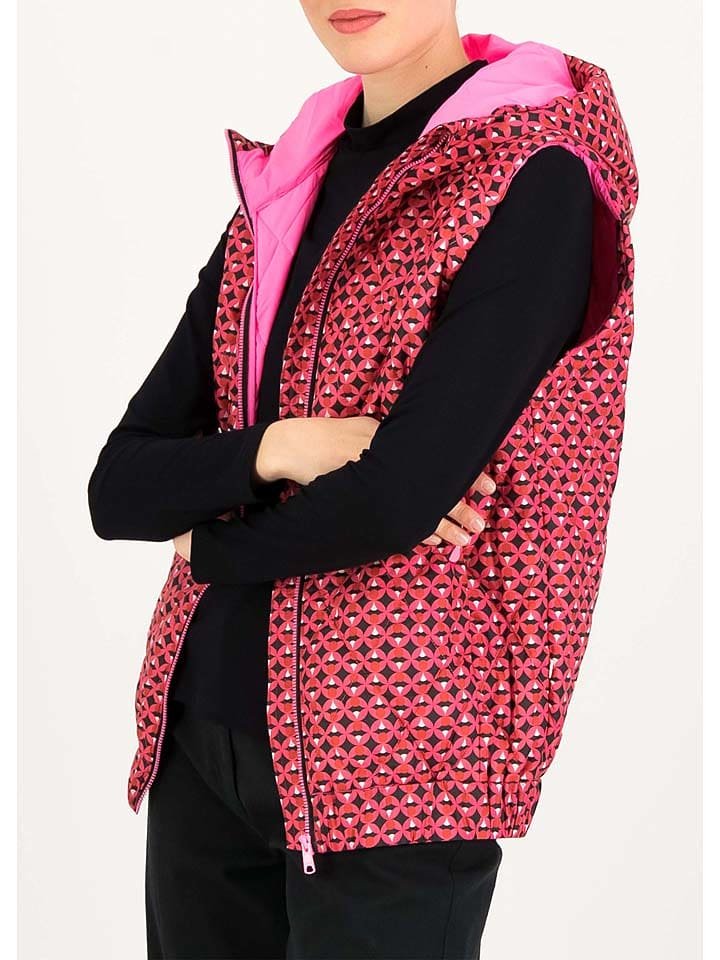 Blutsgeschwister Kamizelka pikowana w kolorze różowo-czarnym