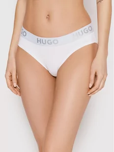 Hugo Figi klasyczne Brief Sporty Logo 50469643 Biały - Majtki damskie - miniaturka - grafika 1