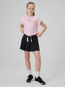 Sukienki i spódniczki dla dziewczynek - 4F Spódniczka sportowa szybkoschnąca dziewczęca - czarna 158/164 (12-14 lat) - miniaturka - grafika 1