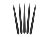 Halloween - Party Deco Świeca stożkowa czarna - 24 cm - 10 szt. SKMAT-010 - miniaturka - grafika 1