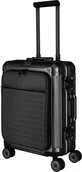 Walizki - Walizka kabinowa z przednią kieszenią Travelite Next 2.0 55 cm czarna - miniaturka - grafika 1