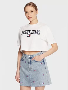 Tommy Jeans T-Shirt Archive 2 DW0DW14913 Biały Regular Fit - Koszulki i topy damskie - miniaturka - grafika 1