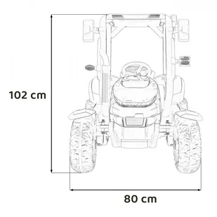 Traktor BLAST Z Przyczepką Zielony - Pojazdy elektryczne dla dzieci - miniaturka - grafika 4