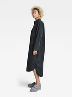 Sukienki - G-Star Raw Sukienka koszulowa D22160-C436-C784 Szary Relaxed Fit - miniaturka - grafika 1