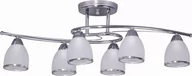 Lampy sufitowe - Kaja Samira lampa podsufitowa 6x40W chrom/szkło białe K-JSL-8090/6CHR - miniaturka - grafika 1