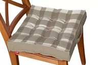Meble modułowe i akcesoria - Dekoria Siedzisko Kuba na krzesło beżowo biała krata 5,5x5,5cm) 50 × 50 × 10 cm Quadro 211-136-08 - miniaturka - grafika 1