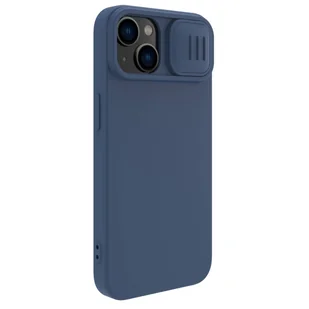 Silikonowe etui Nillkin CamShield Silky Silicone Case do iPhone 15 Plus z osłoną na aparat - ciemnoniebieskie - Etui i futerały do telefonów - miniaturka - grafika 3