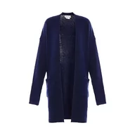 Swetry damskie - Jalene Damska modna kurtka w paski, długi kardigan nylon, granatowy, rozmiar XL/XXL, morski, XL - miniaturka - grafika 1