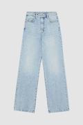 Spodnie damskie - Spodnie jeansowe z kryształkami - miniaturka - grafika 1