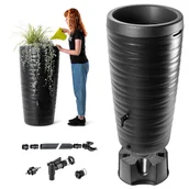 Zbiorniki na deszczówkę - Zbiornik na deszczówkę Maser 240L z zestawem przyłączeniowym i podstawką - miniaturka - grafika 1