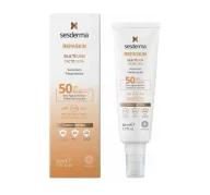 Balsamy i kremy do opalania - SesDerma REPASKIN silk touch Fotoprotektor do twarzy SPF50, 50ml - miniaturka - grafika 1