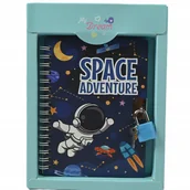 Szkolne artykuły papiernicze - KOSMICZNY PAMIĘTNIK NA KŁÓDKĘ DLA DZIECI NOTES ZESZYT RÓŻNE KOLORY - miniaturka - grafika 1
