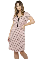 Piżamy damskie - Italian Fashion Buscato druk plus koszula nocna - miniaturka - grafika 1