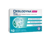 Leki na alergię - Deslodyna Fast 5 mg 10 Tabl. - miniaturka - grafika 1