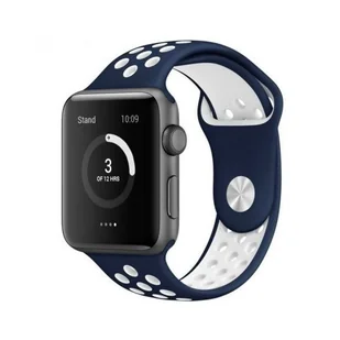 Pasek do zegarka Apple Watch Nike Sport 38/40/41mm granatowy-biały Rhino - Akcesoria do smartwatchy - miniaturka - grafika 1