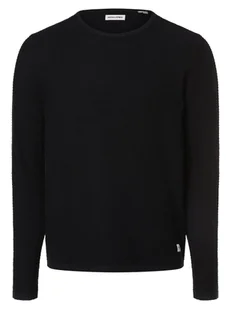 Jack & Jones Sweter męski Mężczyźni Bawełna niebieski jednolity, M - Swetry męskie - miniaturka - grafika 1