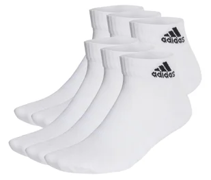 Skarpety ADIDAS Białe Cushioned Ankle Socks 6 Par - Skarpetki damskie - miniaturka - grafika 1