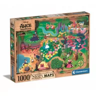 Puzzle - Clementoni Puzzle 1000 Story Maps Alicja w Krainie Czarów - - miniaturka - grafika 1