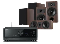 Kino domowe - Yamaha RX-V4A (czarny) + Tesi 3 + 2 + 7 (mokka) - miniaturka - grafika 1