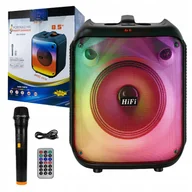 Power audio - Mocny Głośnik Boombox Bluetooth Usb Sd Aux Radio Mikrofon Przenośny Karaoke - miniaturka - grafika 1