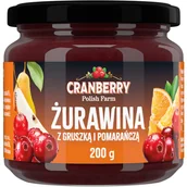 Konfitury, marmolady, powidła - CRANBERRY Żurawina z Gruszką i Pomarańczą 200g - miniaturka - grafika 1