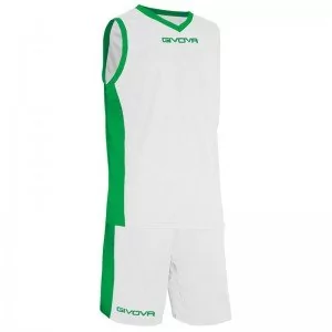 Zestawy męskiej odzieży sportowej - Givova Zestaw Power Interlock biały/zielony Tg. M - grafika 1