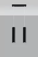Lampy sufitowe - Sollux Lighting Lampa wisząca LAGOS 2 czarny - miniaturka - grafika 1