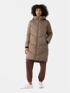 4F Kurtka zimowa 4FAW23TDJAF235 Brązowy Regular Fit - Kurtki damskie - miniaturka - grafika 1
