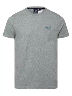 Koszulki męskie - Superdry - T-shirt męski, niebieski|szary - grafika 1