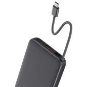 Powerbanki - Aukey Powerbank 10000 mAh o mocy 22.5W z wbudowanym kablem USB-C PB-Y53GY Spark Sling 10000 Lite Plus - miniaturka - grafika 1